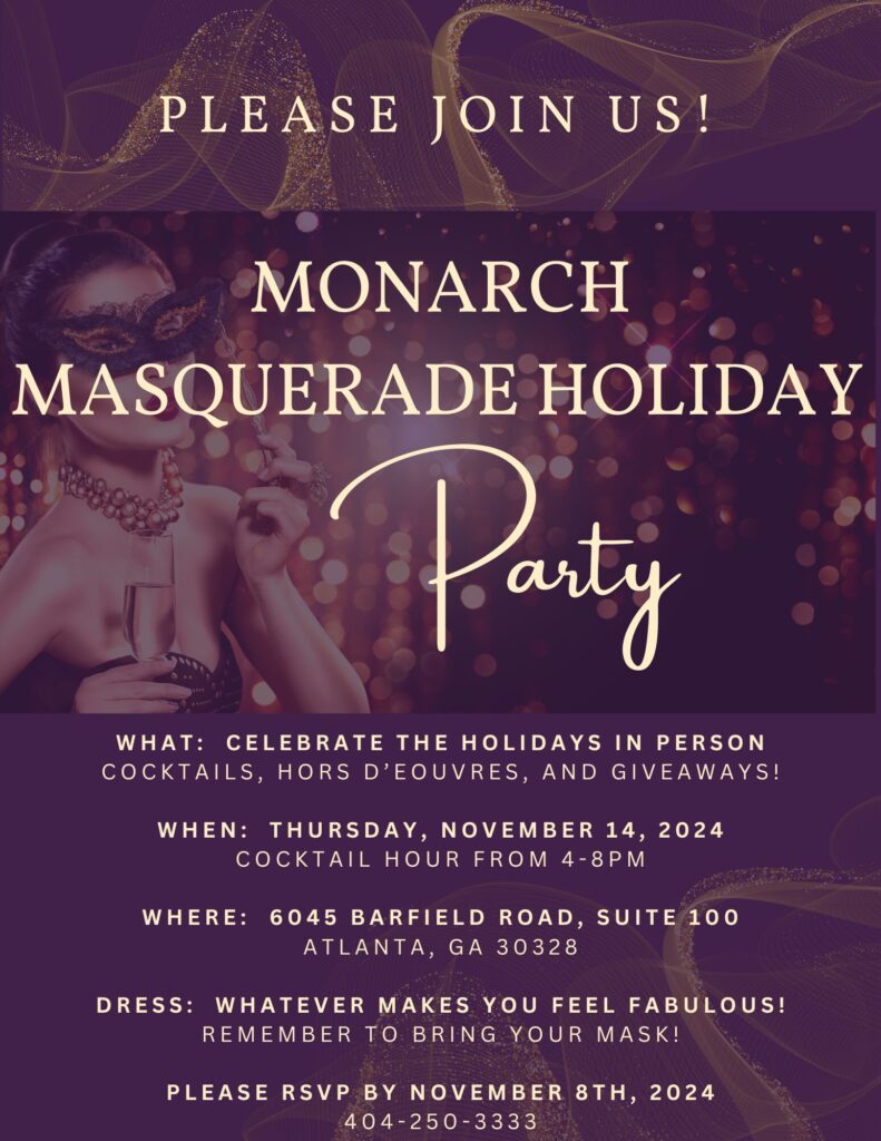 Please Join Us! Monarch Masquerade Holiday Party